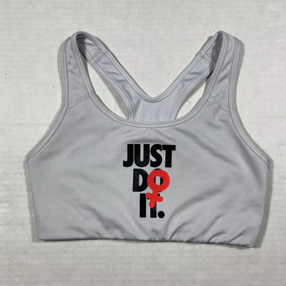 Nike Just Do It Female Gender Swoosh Logo Sports Bra